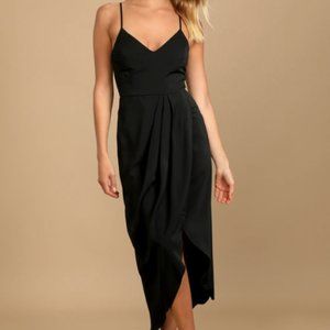BNWT Reinette Black Midi Dress